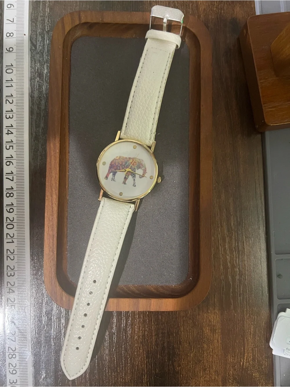 White Elephant Wall Watch Decor - Unbranded